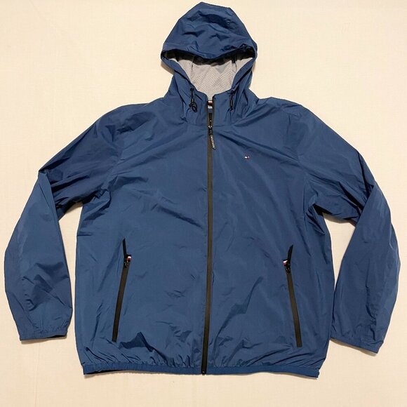 Tommy Hilfiger Mens Size XXL Windbreaker Jacket Flaws - Picture 1 of 15